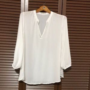 Pleione sheer 3/4 sleeve blouse size XL